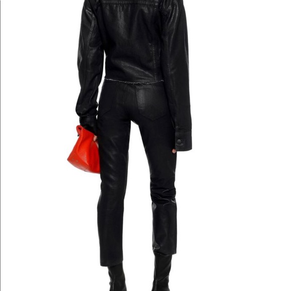 Current/Elliott ‘Cut-off boyfriend’ coated jacket - Picture 3 of 10